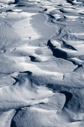 Snowdrift Formations, Wind sculpted snow fields. Abstract Formation, Engadin, Graubünden, Sils / Segl, Sils/Segl Baselgia, Snow, Switzerland, Waves of Ice, Winter