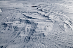 Snowdrift Formations, Wind sculpted snow fields. Abstract Formation, Engadin, Graubünden, Sils / Segl, Sils/Segl Baselgia, Snow, Switzerland, Waves of Ice, Winter