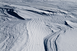 Snowdrift Formations, Wind sculpted snow fields. Abstract Formation, Engadin, Graubünden, Sils / Segl, Sils/Segl Baselgia, Snow, Switzerland, Waves of Ice, Winter