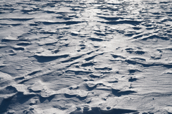 Snowdrift Formations, Wind sculpted snow fields. Abstract Formation, Engadin, Graubünden, Sils / Segl, Sils/Segl Baselgia, Snow, Switzerland, Waves of Ice, Winter