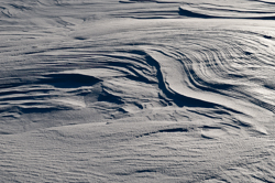 , Wind sculpted snow fields. Abstract Formation, Engadin, Graubünden, Snow, Switzerland, Waves of Ice, Winter