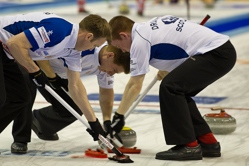 Curling, Sport, World Men's Chamionship, Team from Scotland, Brewster Tom, Drummond Greg, Andrews Scott, Goodfellow Michael, Edwards David.