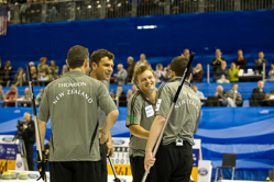 Curling, Sport, World Men's Chamionship, Canada vs. New Zealand, Score 7 : 9, Team Canada: Howard Glen, Middaugh Wayne, Laing Brent, Savill Craig, Howard Scott.
Team New Zealand: de Boer Peter, Becker Sean, Becker Scott, Thomson Kenny, Dowling Philip.