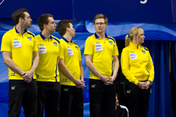 Curling, Sport, World Men's Chamionship, Team from Sweden, Kraupp Sepbastian, Lindberg Frederik, Eriksson Oskar, Kjaell Viktor, Edin Niklas