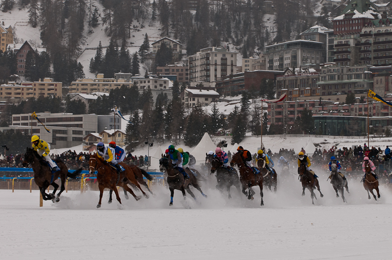 Gübelin 73. Grosser Preis von St. Moritz,  Graubünden, Horse Race, Snow, Sport, St. Moritz, Switzerland, White Turf, Winter