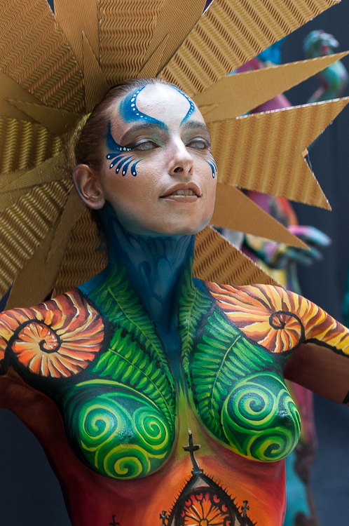 Body Painting, World Body Painting Festival 2013, Theme: Holy Geometry, Competition: Brush and Sponge / Artist: Rose François