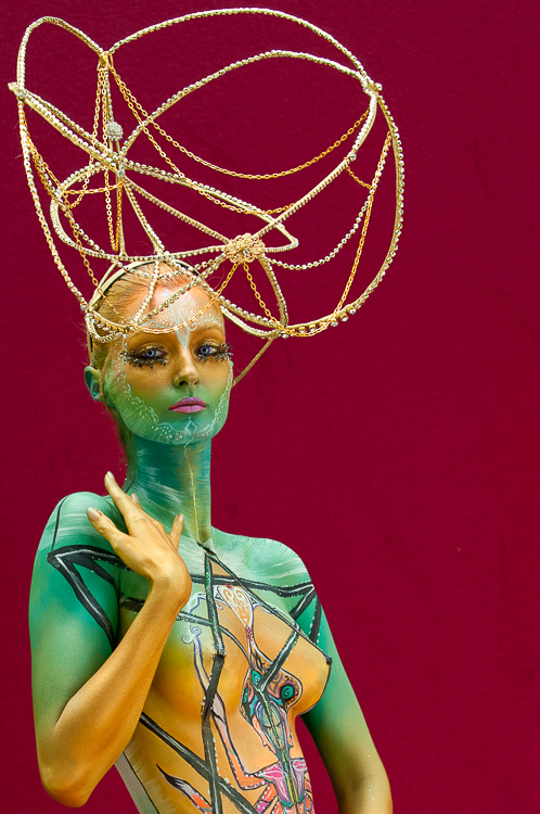 Body Painting, World Body Painting Festival 2013, Theme: Holy Geometry, Competition: Brush and Sponge / Artist: Einat Dan