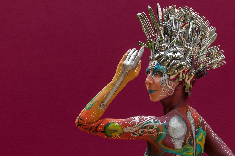 Body Painting, World Body Painting Festival 2013, Theme: Planet Food, Competition: Brush and Sponge / Artist: Syl Verberk