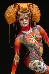 Body Painting, World Body Painting Festival 2013, Theme: Holy Geometry, Competition: Brush and Sponge / Artist: Benomar Sophia