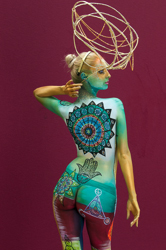 Body Painting, World Body Painting Festival 2013, Theme: Holy Geometry, Competition: Brush and Sponge / Artist: Einat Dan