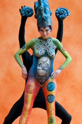 Body Painting, World Body Painting Festival 2013, Theme: Holy Geometry, Competition: Airbrush / Artist: Tronser Peter