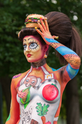 Body Painting, World Body Painting Festival 2013, Theme: Planet Food, Competition: Brush and Sponge / Artist: Sophie Fauquet