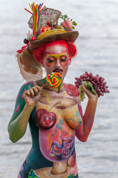 Body Painting, World Body Painting Festival 2013, Theme: Planet Food, Competition: Brush and Sponge / Artist: Yelena Nechaeva