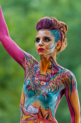 Body Painting, World Body Painting Festival 2013, Theme: Planet Food, Competition: Brush and Sponge / Artist: Nicole Aspradakis