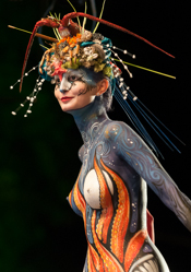 Body Painting, World Body Painting Festival 2013, Theme: Planet Food, Competition: Brush and Sponge / Artist: Mark Reid