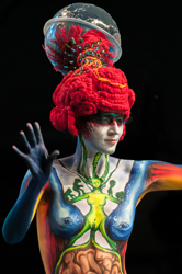 Body Painting, World Body Painting Festival 2013, Theme: Planet Food, Competition: Brush and Sponge / Artist: Min Ah KIM