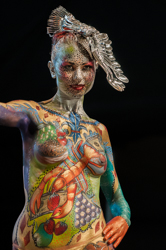 Body Painting, World Body Painting Festival 2013, Theme: Planet Food, Competition: Brush and Sponge / Artist: Einat Dan