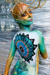 Body Painting, World Body Painting Festival 2013, Theme: Holy Geometry, Competition: Brush and Sponge / Artist: Einat Dan