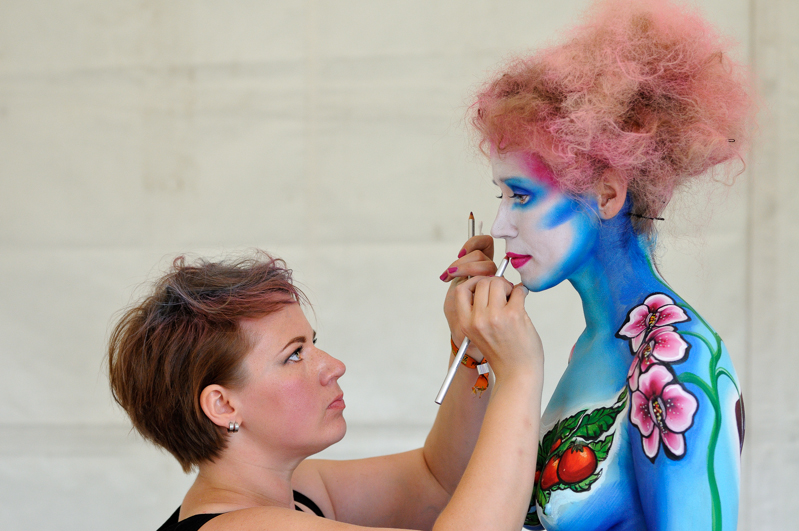 Body Painting, Body Art, Brush and Sponge / Pre-Selection / Artist: Riina Laine, Finnland