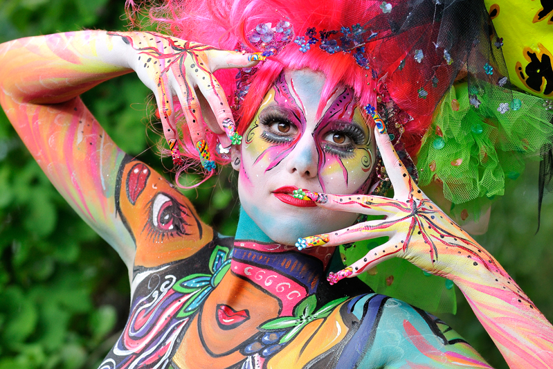 Body Painting, Body Art, Brush and Sponge / Pre-Selection / Artist: Sonja Wiesendanger, Austria