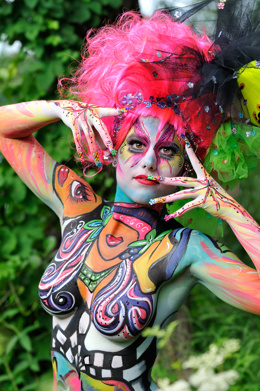 Body Painting, Body Art, Brush and Sponge / Pre-Selection / Artist: Sonja Wiesendanger, Austria