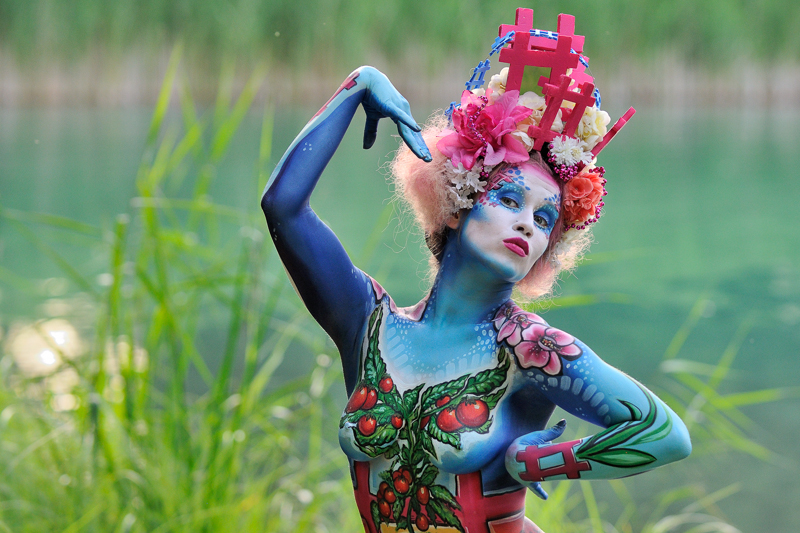 Body Painting, Body Art, Brush and Sponge / Pre-Selection / Artist: Riina Laine, Finnland