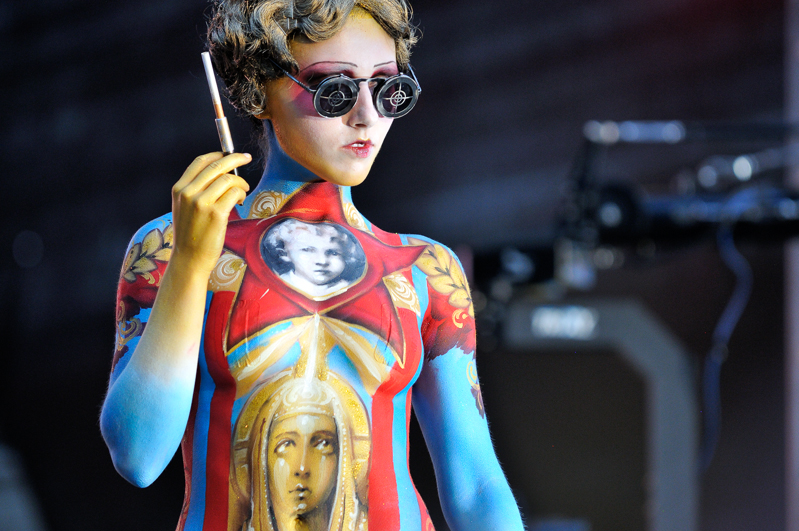 Body Painting, Body Art, on stage, Brush and Sponge / Pre-Selection / Artist: Evgenia Parthatskaja, Sweden