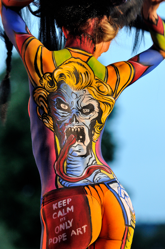 Body Painting, Body Art, on stage, Brush and Sponge / Pre-Selection / Artist: Nicole Aspradakis, Greece