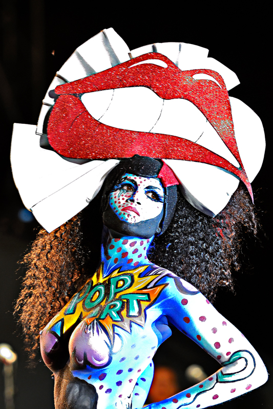 Body Painting, Body Art, on stage, Brush and Sponge / Pre-Selection / Artist: Irene Sanchez, Spain