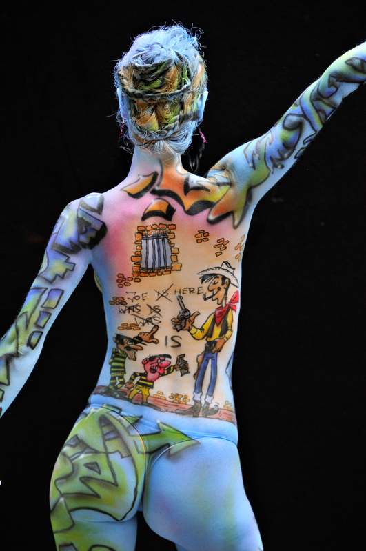 Body Painting, Body Art, Airbrush / Pre-Selection / Artist: Micha Joos, Germany