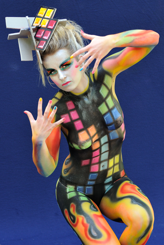 Body Painting, Body Art, Airbrush / Pre-Selection / Artist: Kai Hesbacher, Germany