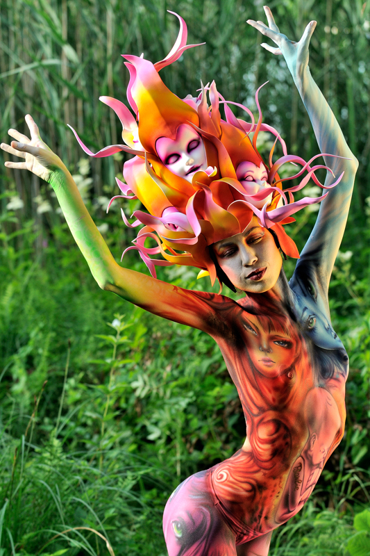 Body Painting, Body Art, Airbrush / Pre-Selection / Artist: Alex Hansen, Brasil