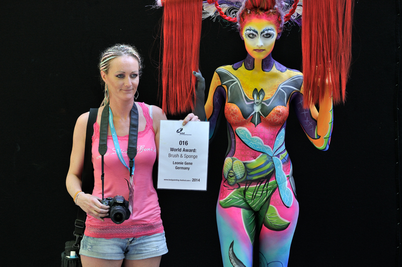 Body Painting, Body Art, Brush and Sponge / Final / Artist:  Leonie Gene and Model, Germany