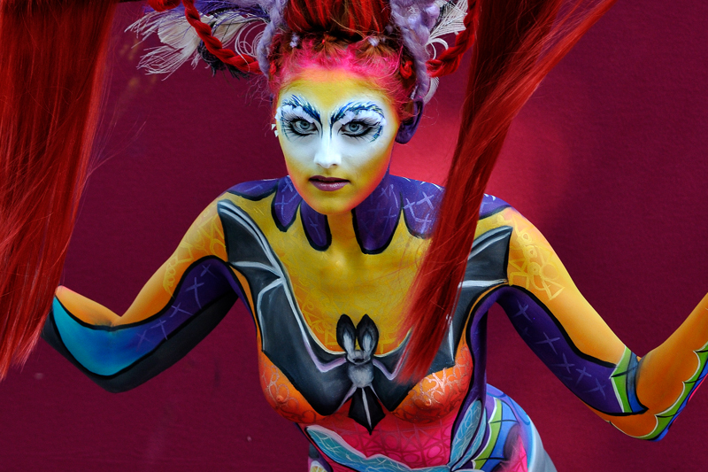 Body Painting, Body Art, Brush and Sponge / Final / Artist:  Leonie Gene, Germany