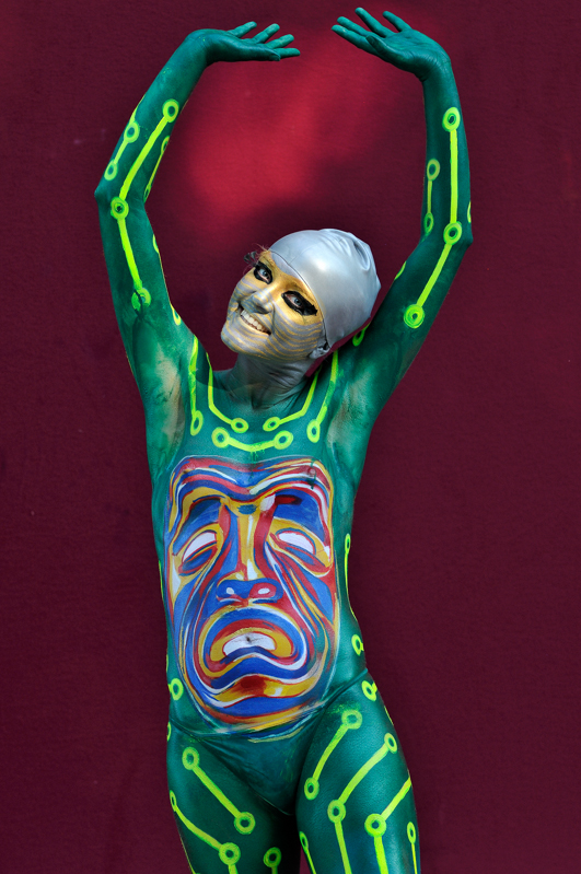 Body Painting, Body Art, Brush and Sponge / Final / Artist: Evgeny Koval, Russia