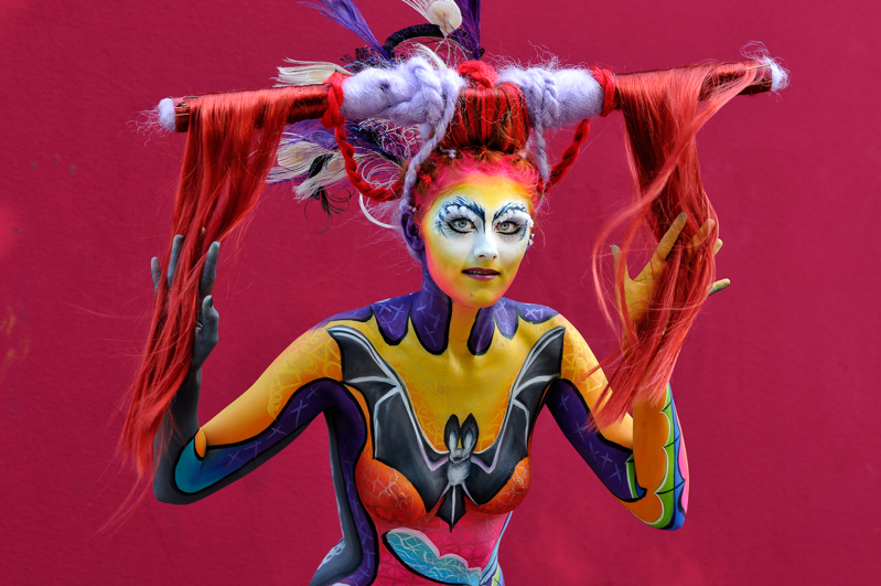 Body Painting, Body Art, Brush and Sponge / Final / Artist: Leonie Gene, Germany