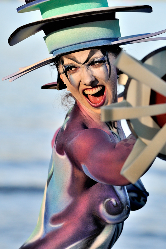 Body Painting, Body Art, Airbrush / Final / Artist: Umberto Zanoni, Italy