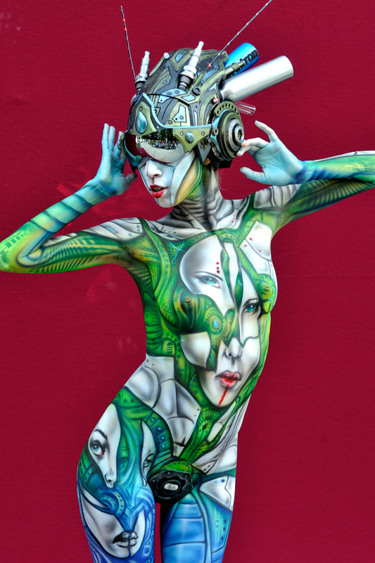 Body Painting, Body Art, Airbrush / Final / Artist: Alex Hanson, Brasil