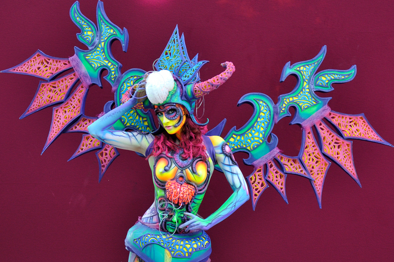 Body Painting, Body Art, Special Effects Bodypainting / Final / Artist: Yulia Vlasova, Russia