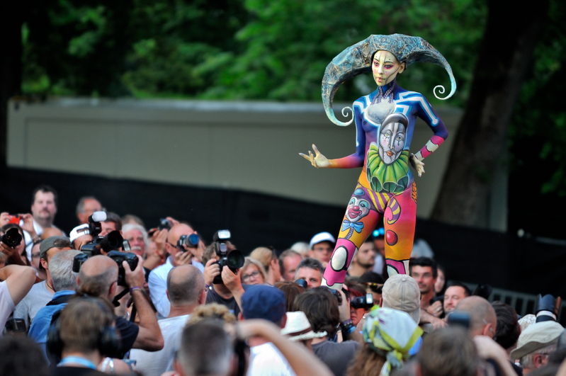 Body Painting, Body Art, on stage, Brush and Sponge / Final / Artist: Marilena Censi