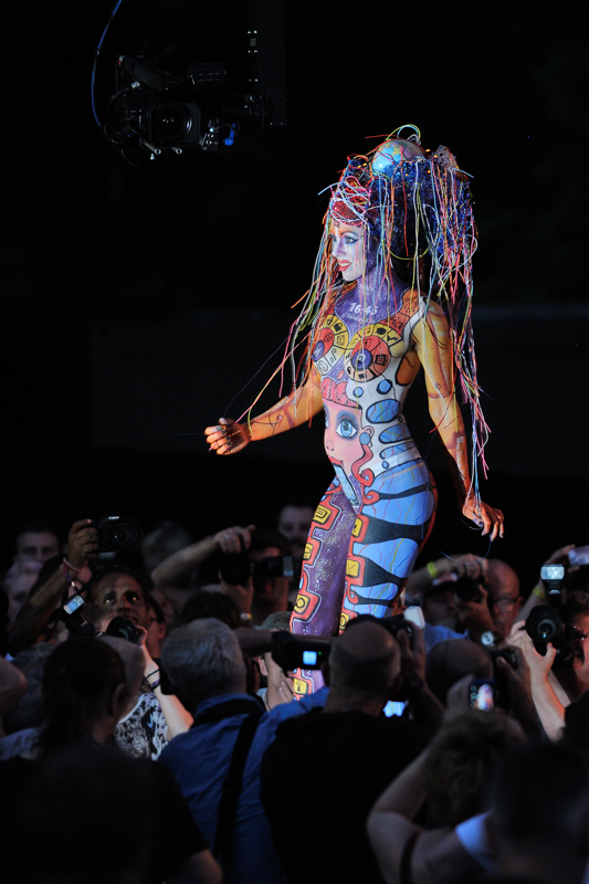 Body Painting, Body Art, on stage, Brush and Sponge / Final / Artist: Nadja Hluchovsky, Austria