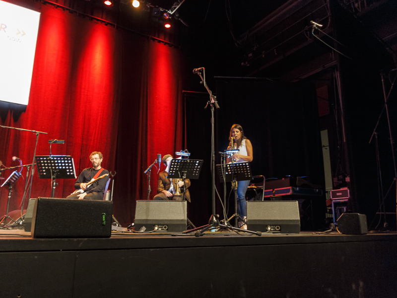 SWR NEWJazz Meeting 2014, Jakob Bro, elektrische Gitarre / Kirk Knuffke, Kornett / Melissa Aldana, Tenorsaxofon