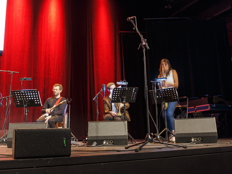 SWR NEWJazz Meeting 2014, Jakob Bro, elektrische Gitarre / Kirk Knuffke, Kornett / Melissa Aldana, Tenorsaxofon