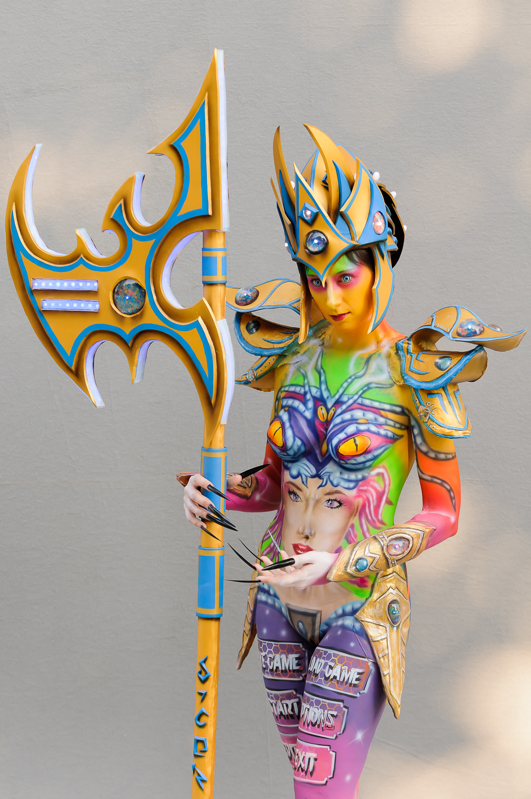 Body Art, Body Painting, Bodypainting, Brush and Sponge, Championships, Festival, Games people play, Körperbemalung, Meisterschaft, Pinsel und Schwamm