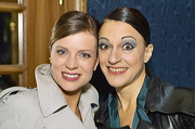 Muriel de Preux - Chorsängerin und Michaela Mehring - Mezzosopran, Opera, Il Pirata, Hotel Kulm, St. Moritz, Grisons, Switzerland