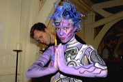 Model von Artist Birgit Linke, Swiss Bodypainting Day 2006, Hotel Seeburg, Luzern, Switzerland