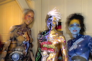 Models: Sandy, Roman, Claudia, Swiss Bodypainting Day 2006, Hotel Seeburg, Luzern, Switzerland