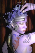 Model von Artist Birgit Linke, Swiss Bodypainting Day 2006, Hotel Seeburg, Luzern, Switzerland