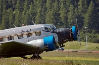 Engiadina Classics 2008, Airplane: Junkers JU-52, private, aircraft, airshow, Airport, Samedan, SWITZERLAND