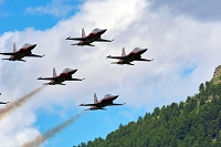 Engiadina Classics 2008, Patrouille Suisse, military, aircraft, airshow, Airport, Samedan, SWITZERLAND